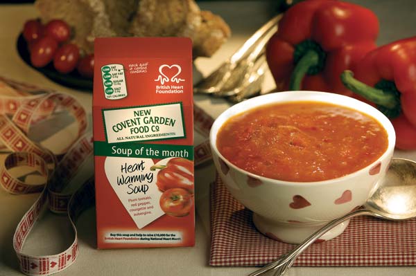 labelling of heart. soup of the month to heart