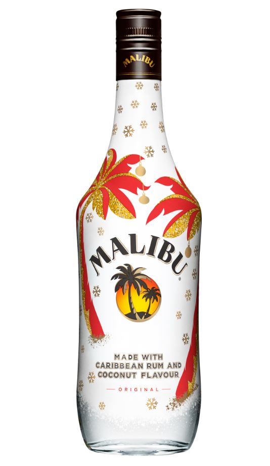 Malibu Releases Christmas Glitter Bottle Grocery Trader