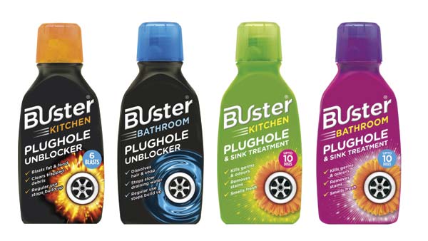 buster kitchen plughole and sink cleaner